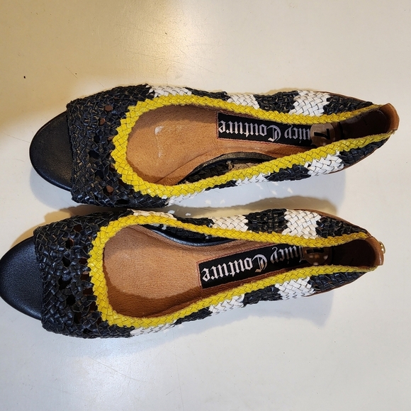 JUICY COUTURE Open toe Slip on Crochet Flat Casual Shoes size 7 - Picture 9 of 12